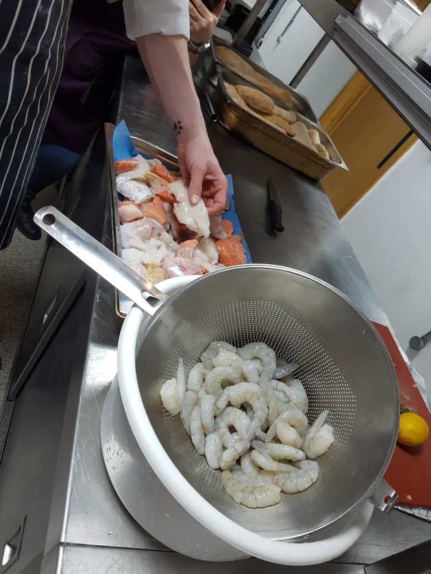 Seafood for Paella