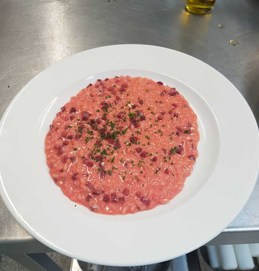 Beetroot risotto