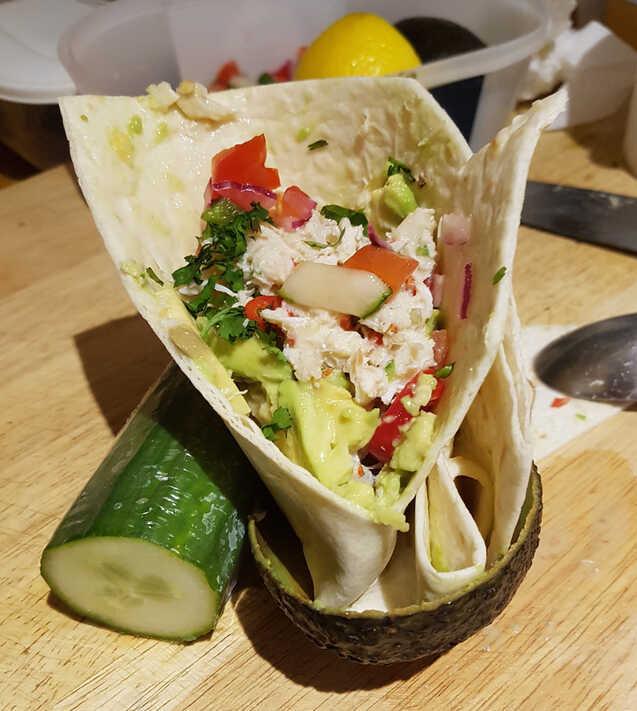 A Badly-Wrapped Crab Burrito.