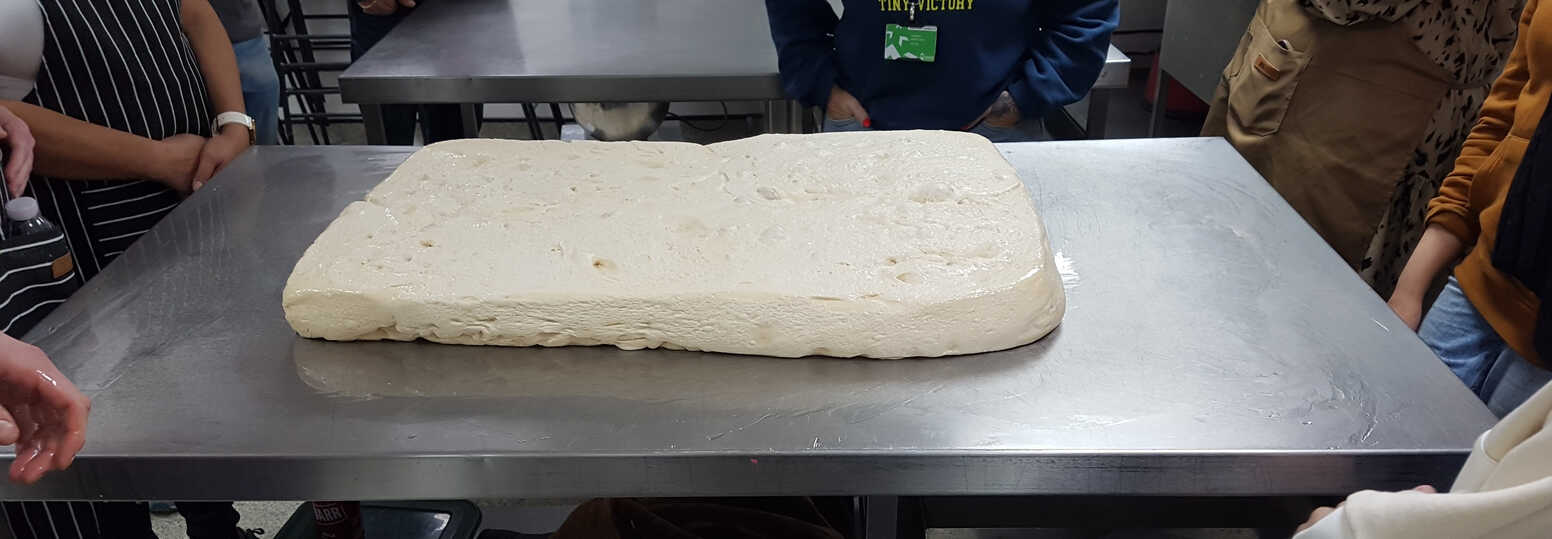 Giant slab of dough.