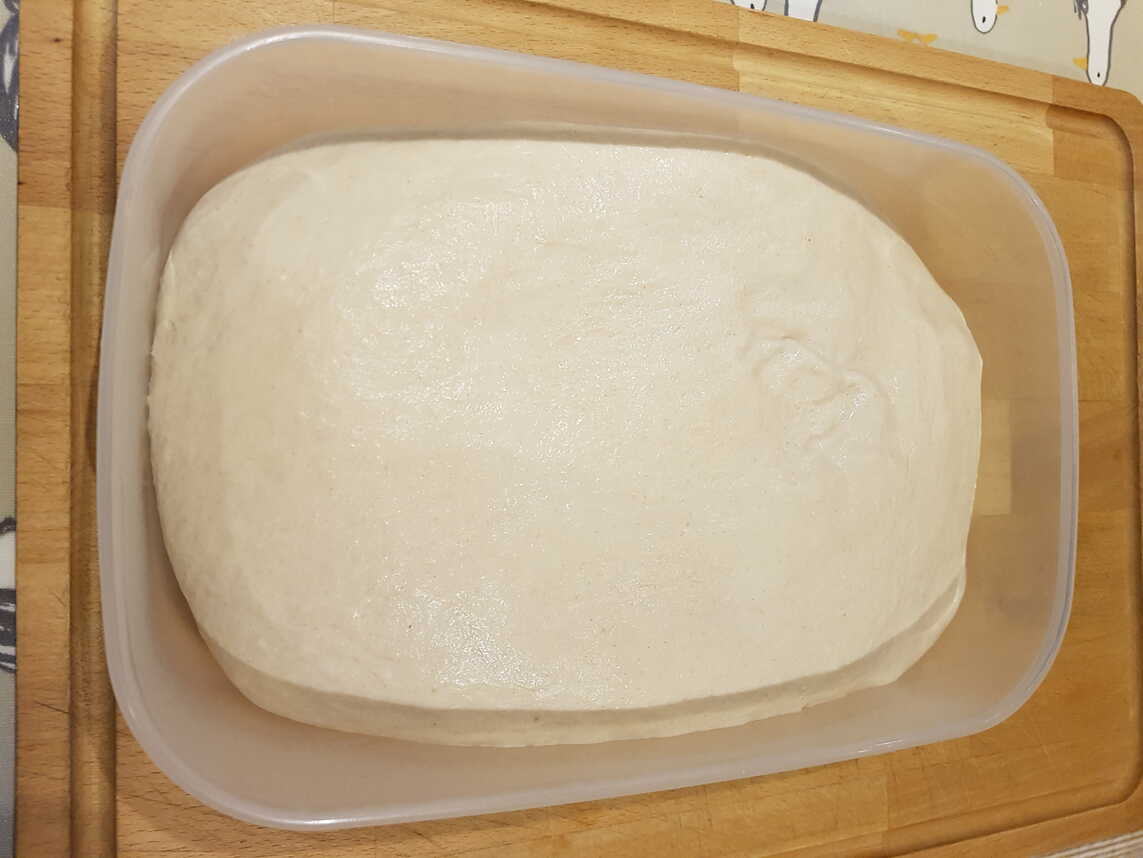 Karls dough after 2 days in the fridge.