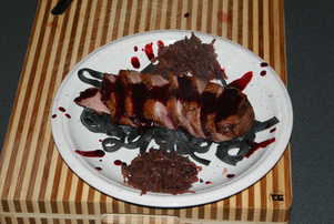 Duck Breast With Blackberry Liquorice Sauce