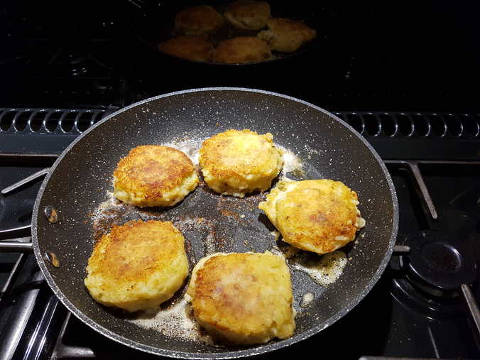 Bubble and Squeak Cakes.