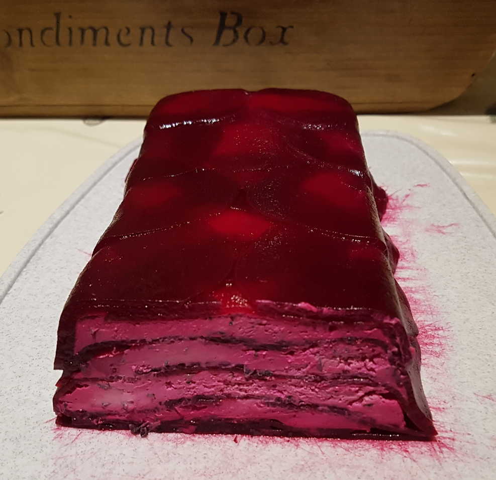 Beetroot and Goats Cheese Terrine