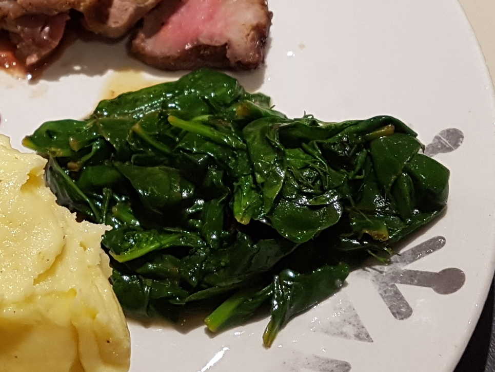 Spinach with Dill and Brown Butter