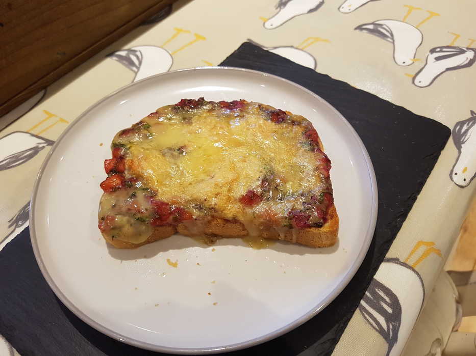 Époisses and Tamarillo Salsa on Toast