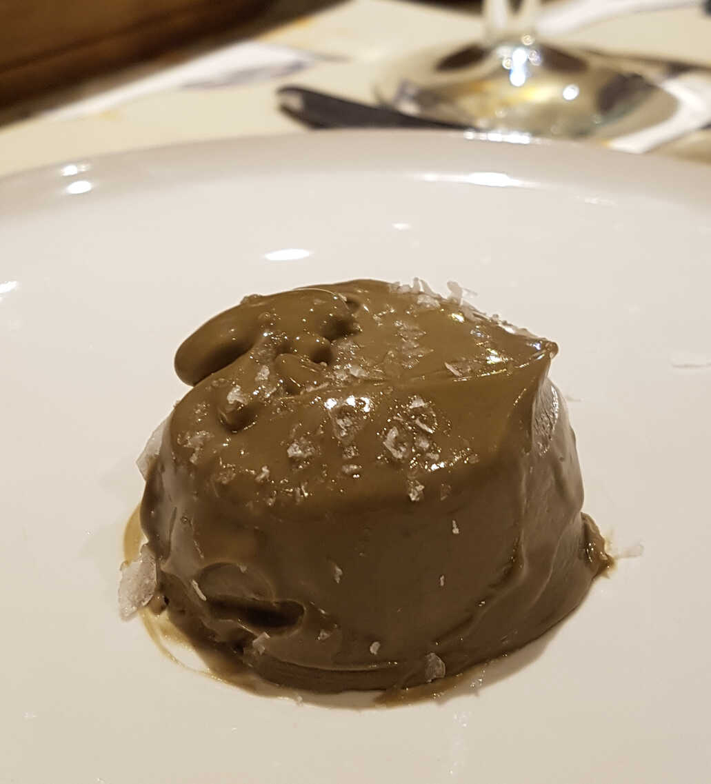 Turned-Out Liquorice Pudding