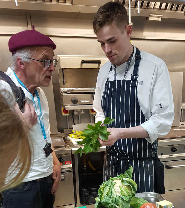 Chris shares his lovage with the Culinary Masterclass