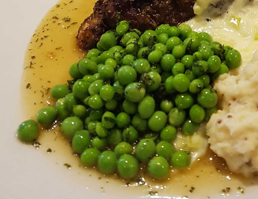 Peas and Minted Gastrique