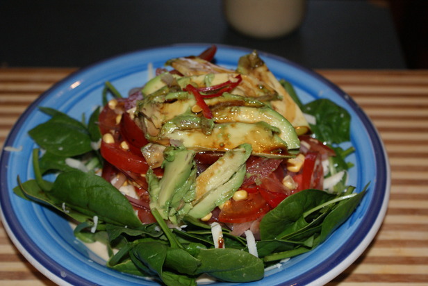 Avocado And Spinach Salad