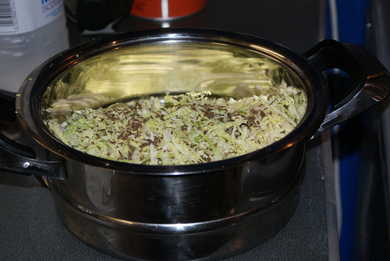 Steamed Savoy Cabbage with Caraway Seeds