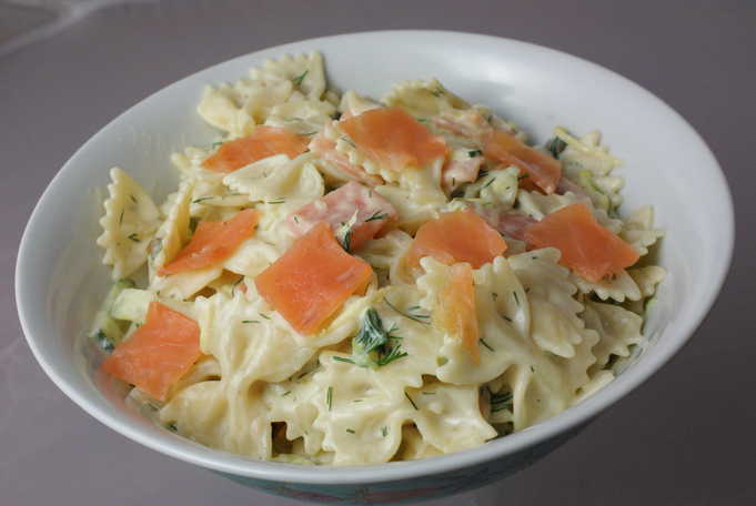 Farfalle with Smoked Salmon and Cream Cheese