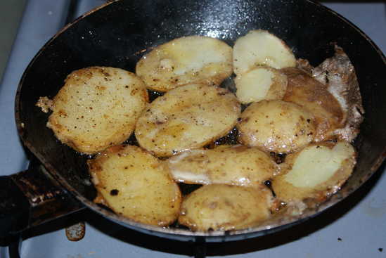 Crispy potato slices