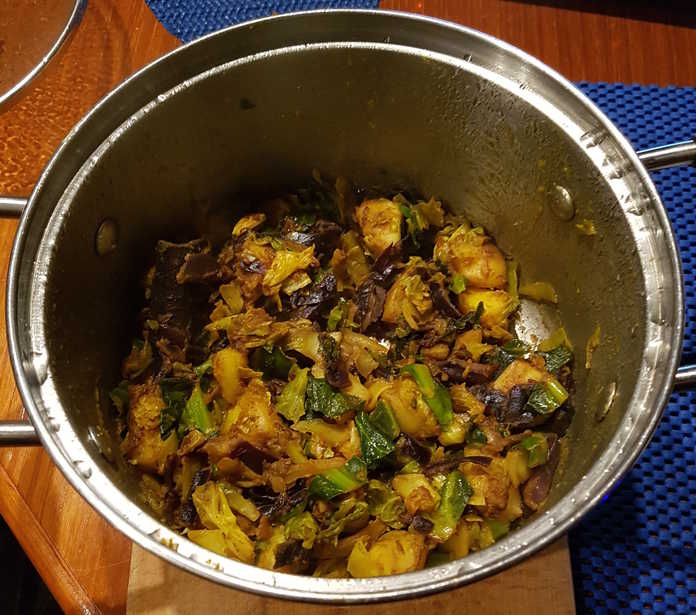 Cabbage Potato Curry
